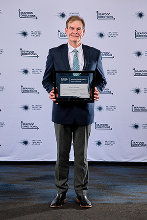 Brett McCallum with his Hall of Fame certificate.