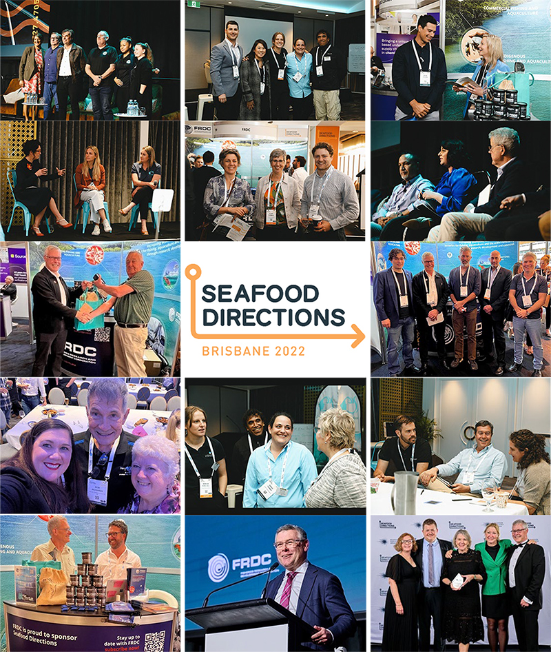 Photo montage of some highlights of Seafood Directions 2022 Photo montage of some highlights of Seafood Directions 2022