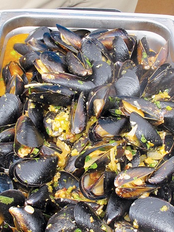 Photo of Blue Mussels ready to be served as lunch
