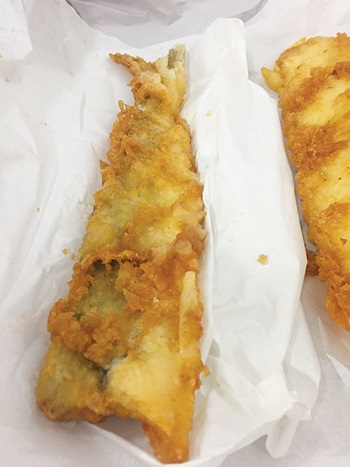 Photo of battered flathead