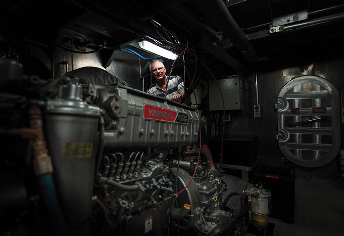 Photo of Dennis Holder – looking to replace his big diesels with a state-of-the-art electric system