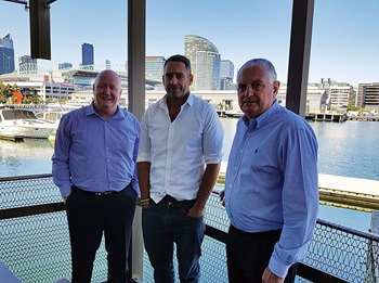 (from left) Photo of Mick Kinley, Joel Feeney and Stuart Richie