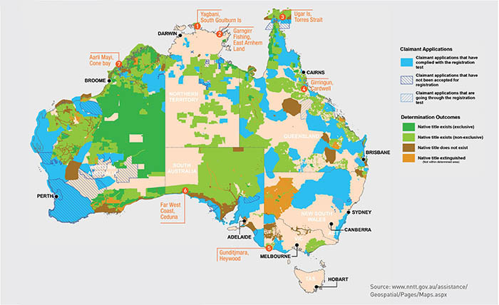 Map of the Indigenous estate