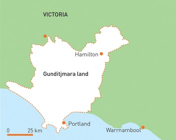 Map of Gunditjmara land