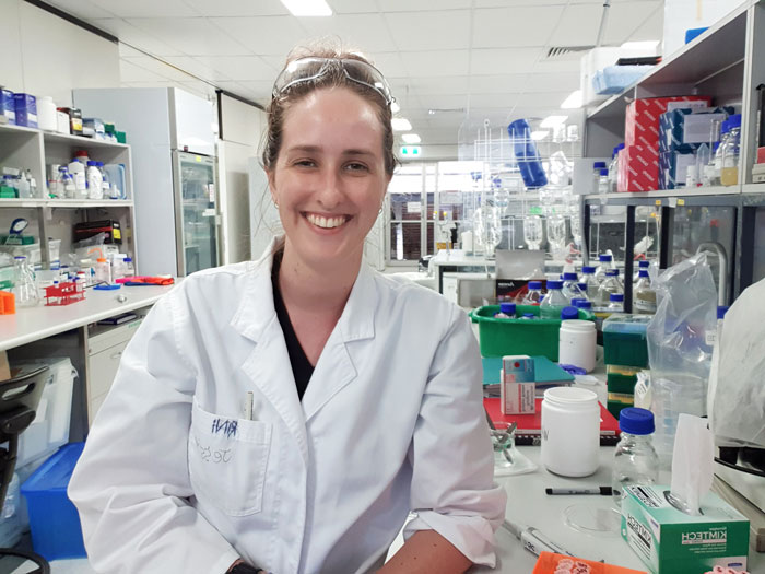 Jessica Bolin is investigating Swordfish meat quality. Photo: Supplied