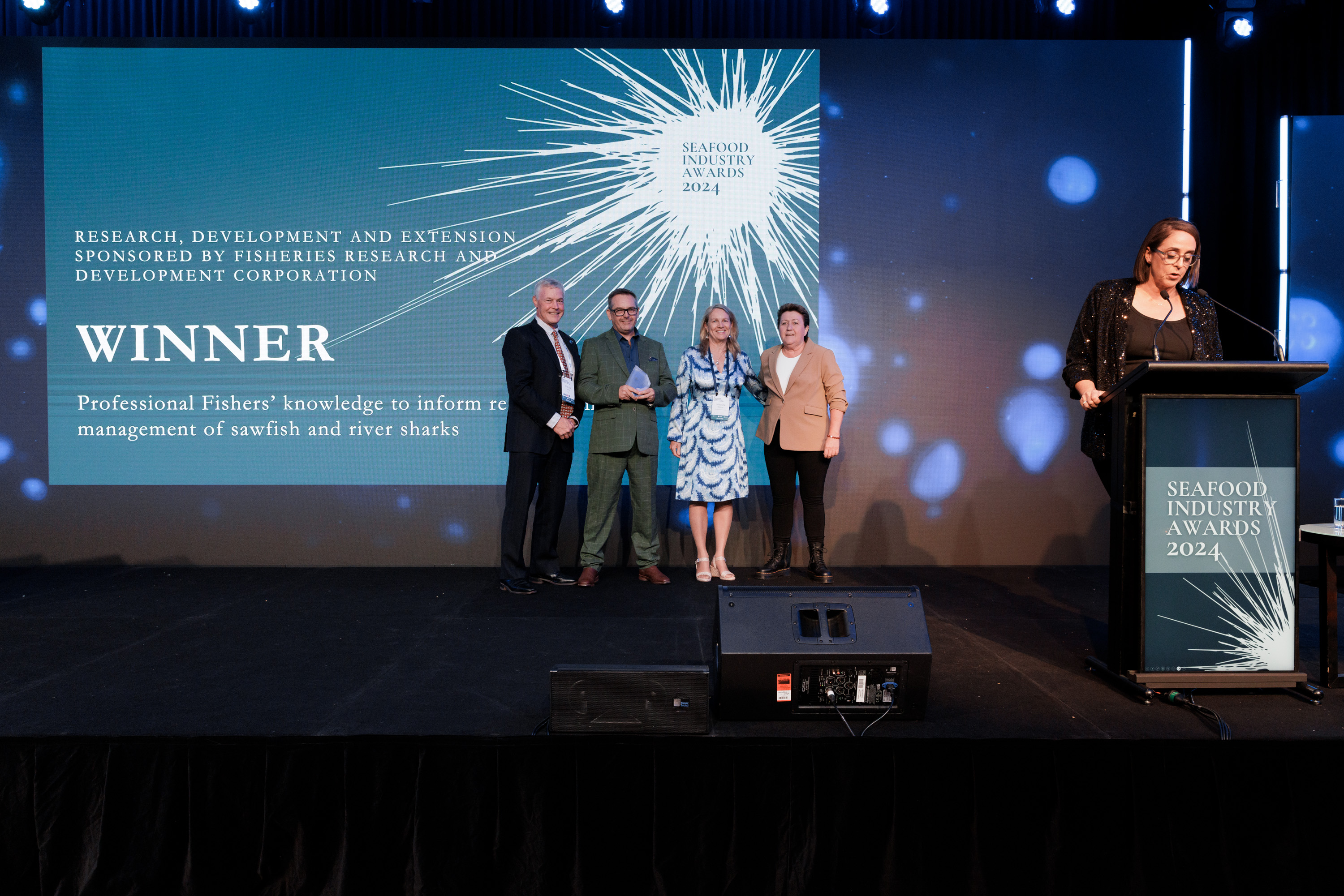 The FRDC-sponsored Research, Development & Extension (RD&E) Award went to the Northern Territory Professional Fishers