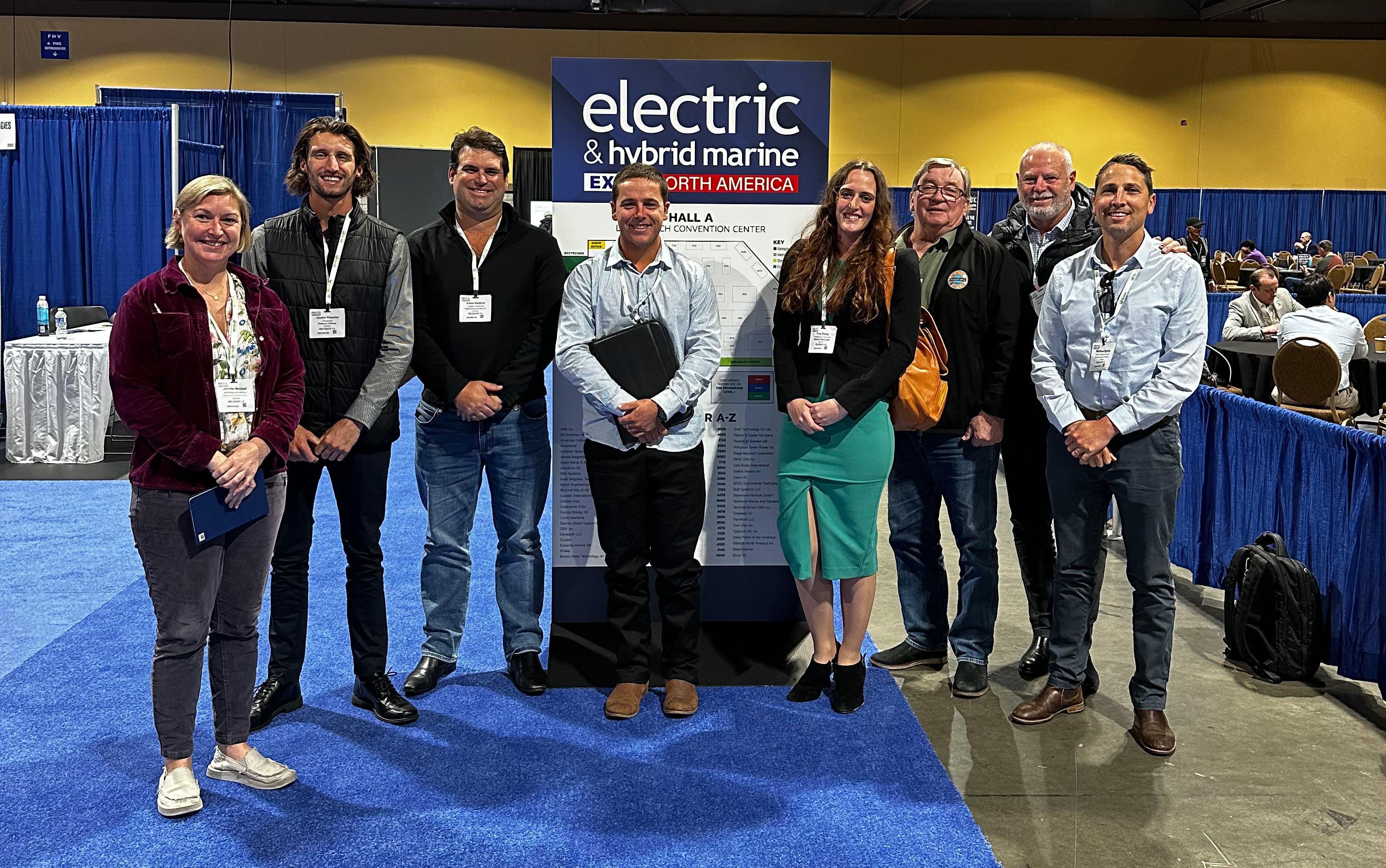FRDC-sponsored delegates at the US Electric & Hybrid Marine Expo. Photo: FRDC