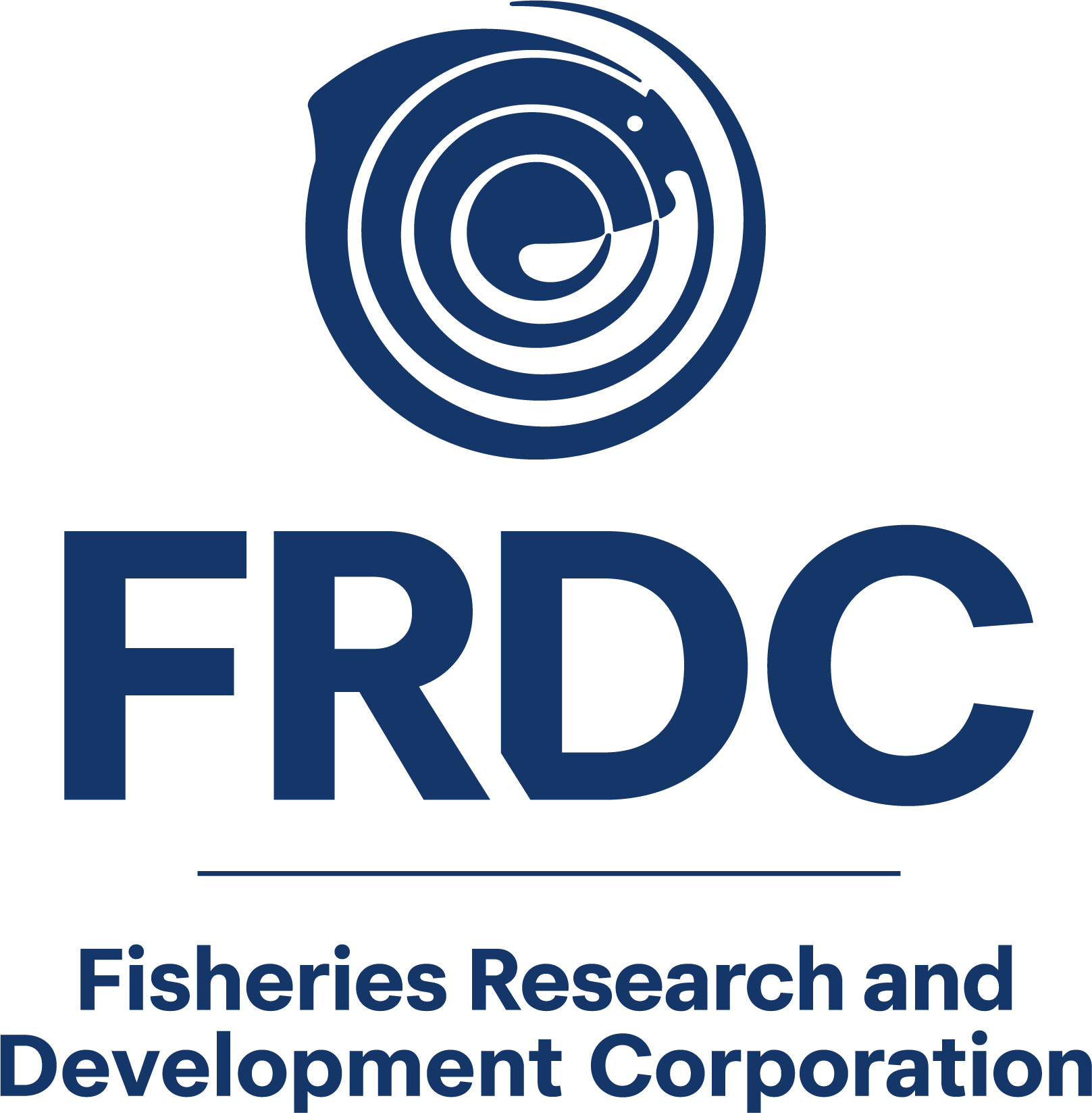FRDC Blue Swirl Logo