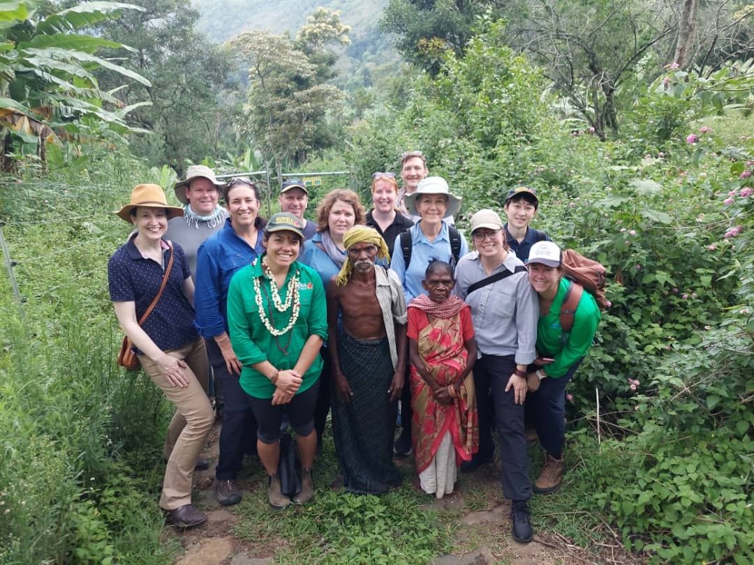 Joana Mendes and Nuffield scholars posing with Southern Indian farmers