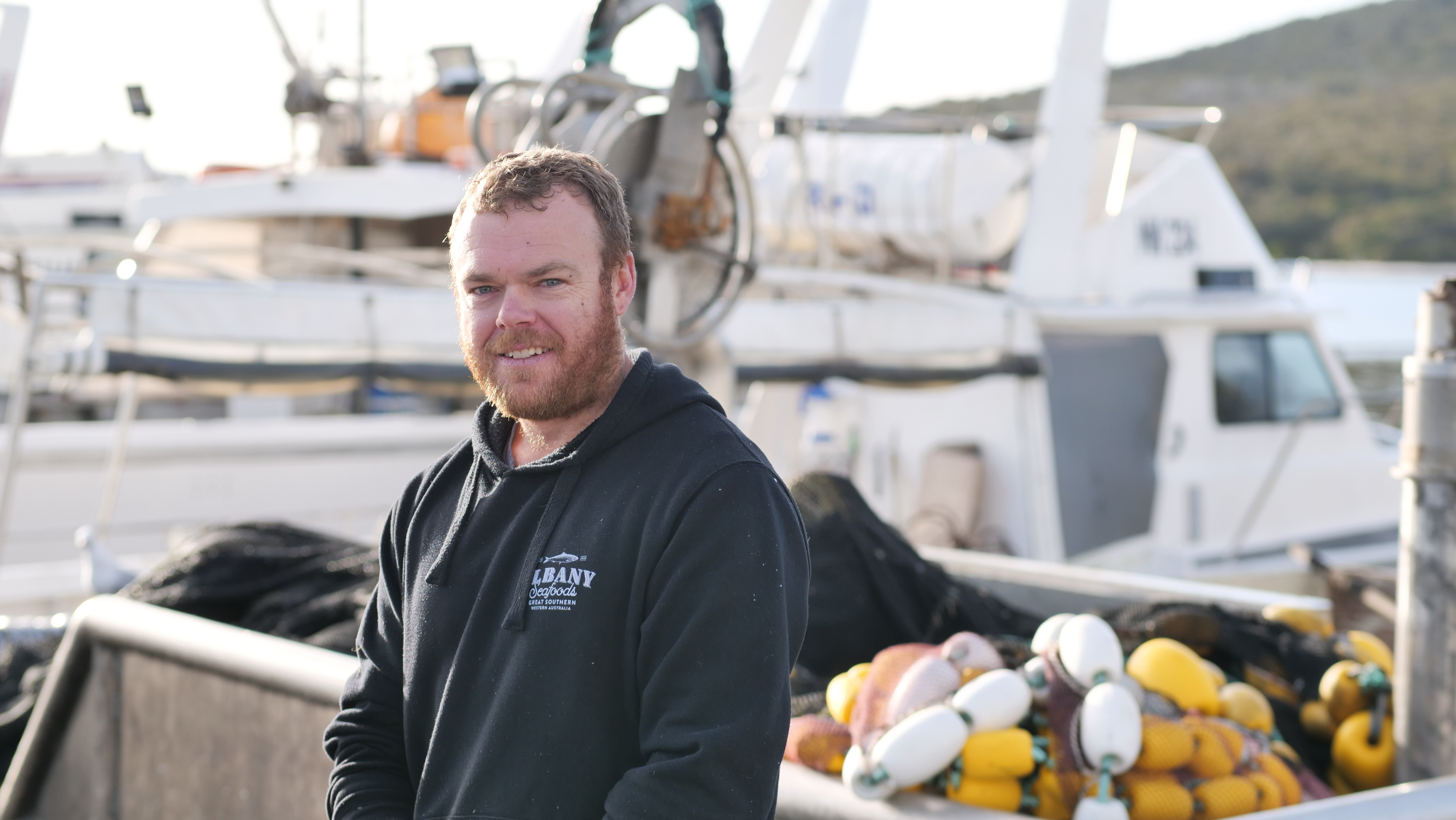Bryn Westerberg from Albany Seafood ondock