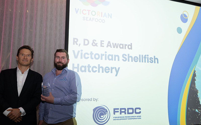 Victorian Winner with Boris Musa, FRDC Board member