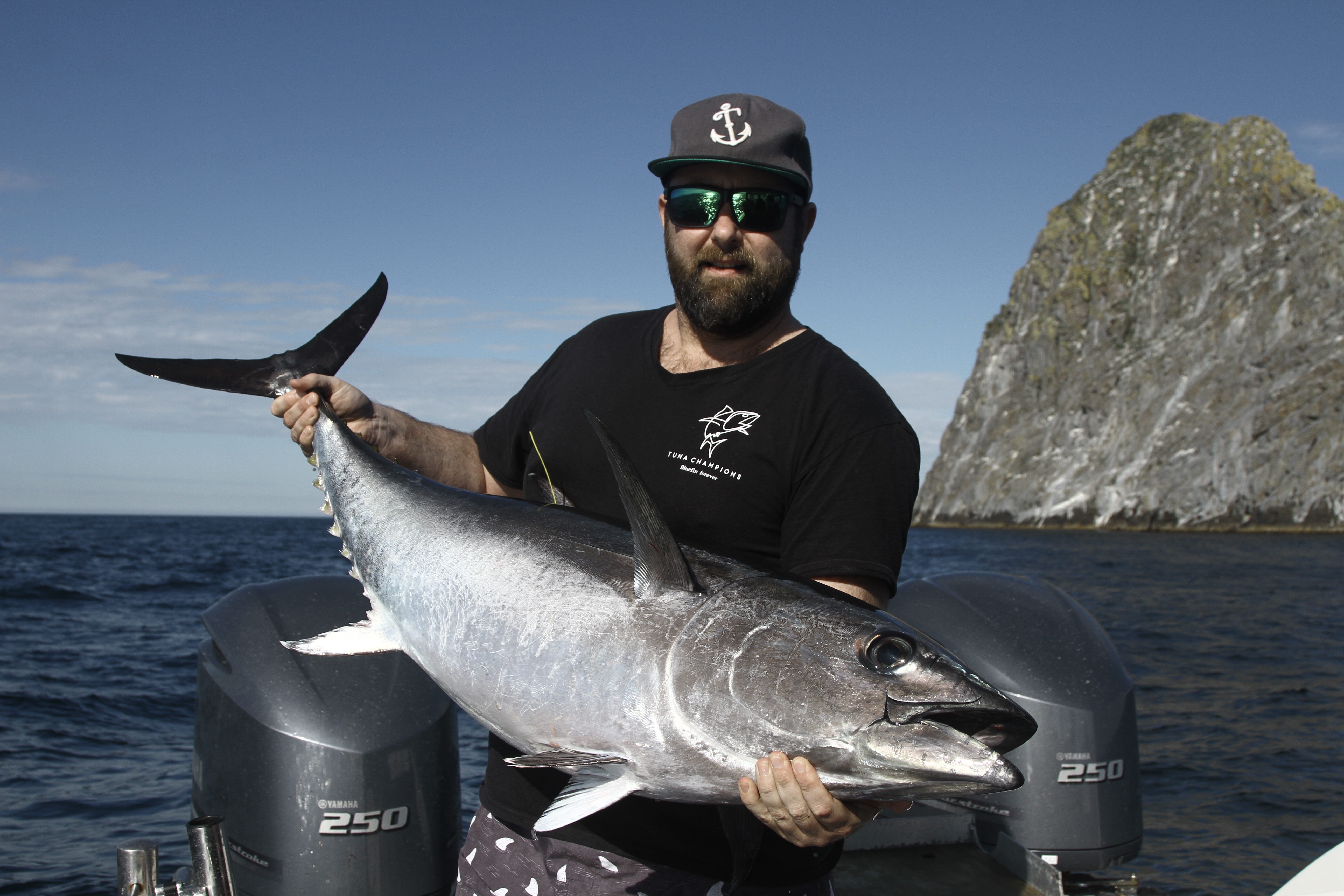 Professor Sean Tracey with a Southern Bluefin Tuna