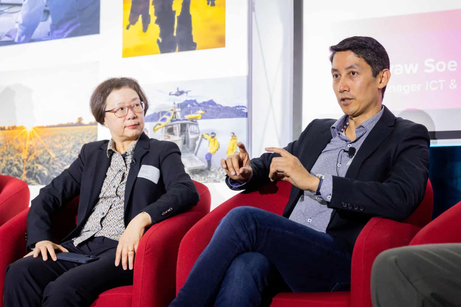 Dr Jia Yee Lee (left) and Kyaw Kyaw Soe Hlaing. Photo: Renee Nowytarger / ARDC