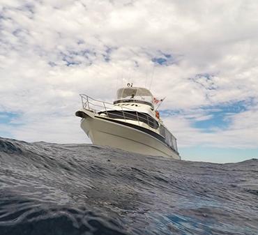 Stock photo of boat at sea