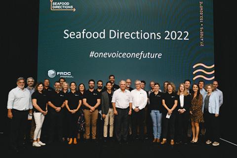FRDC cohort at the Seafood Directions 2022 conference
